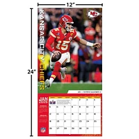 NFL Kansas City Chiefs Wall 2025 Calendar