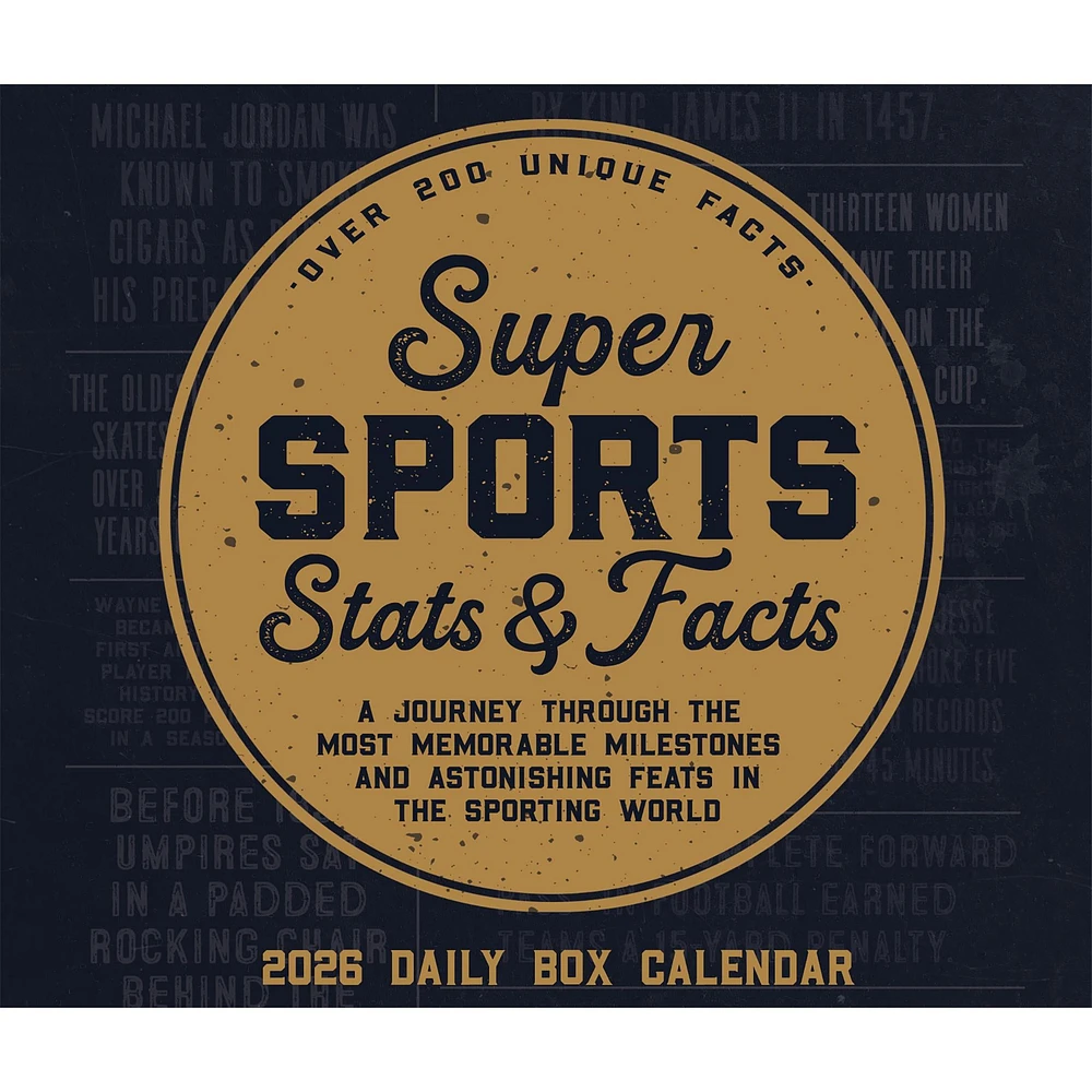 Super Sports Stats & Facts 2026 Box Calendar - Online Exclusive