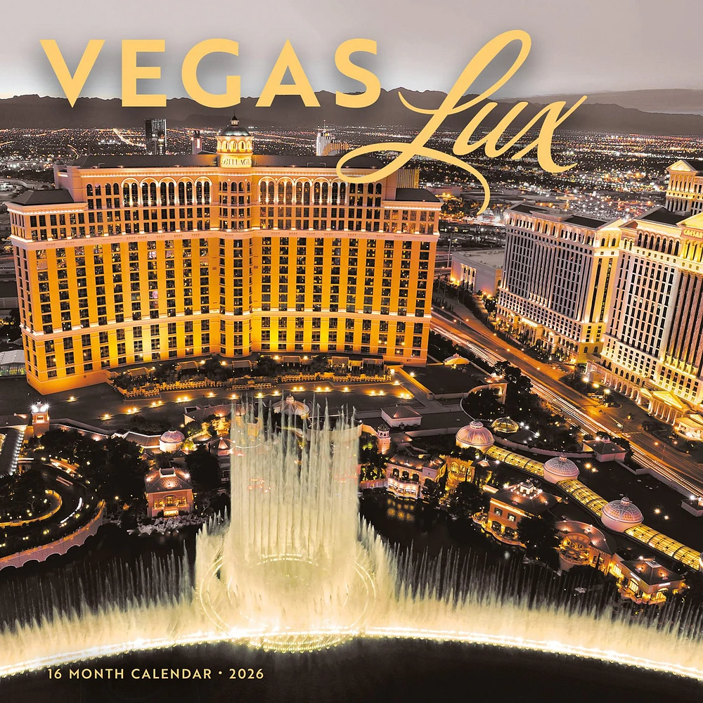 Vegas Lux 2026 Wall Calendar