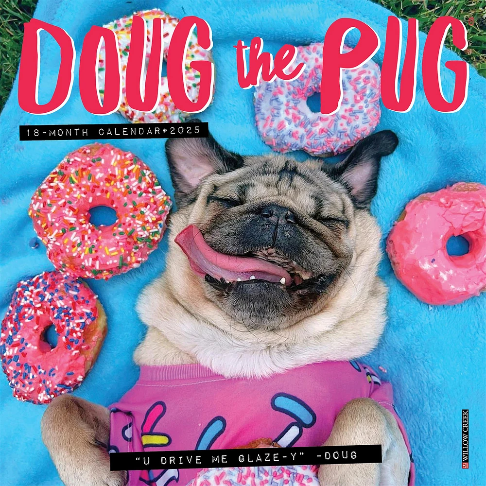 Doug The Pug Mini 2025 Calendar