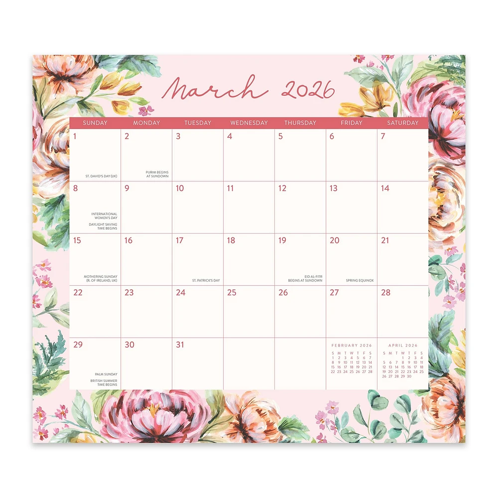 Bella Flora 2026 Exclusive Mini Magnetic Pad Calendar