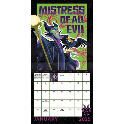 Disney Villains Wall 2025 Calendar