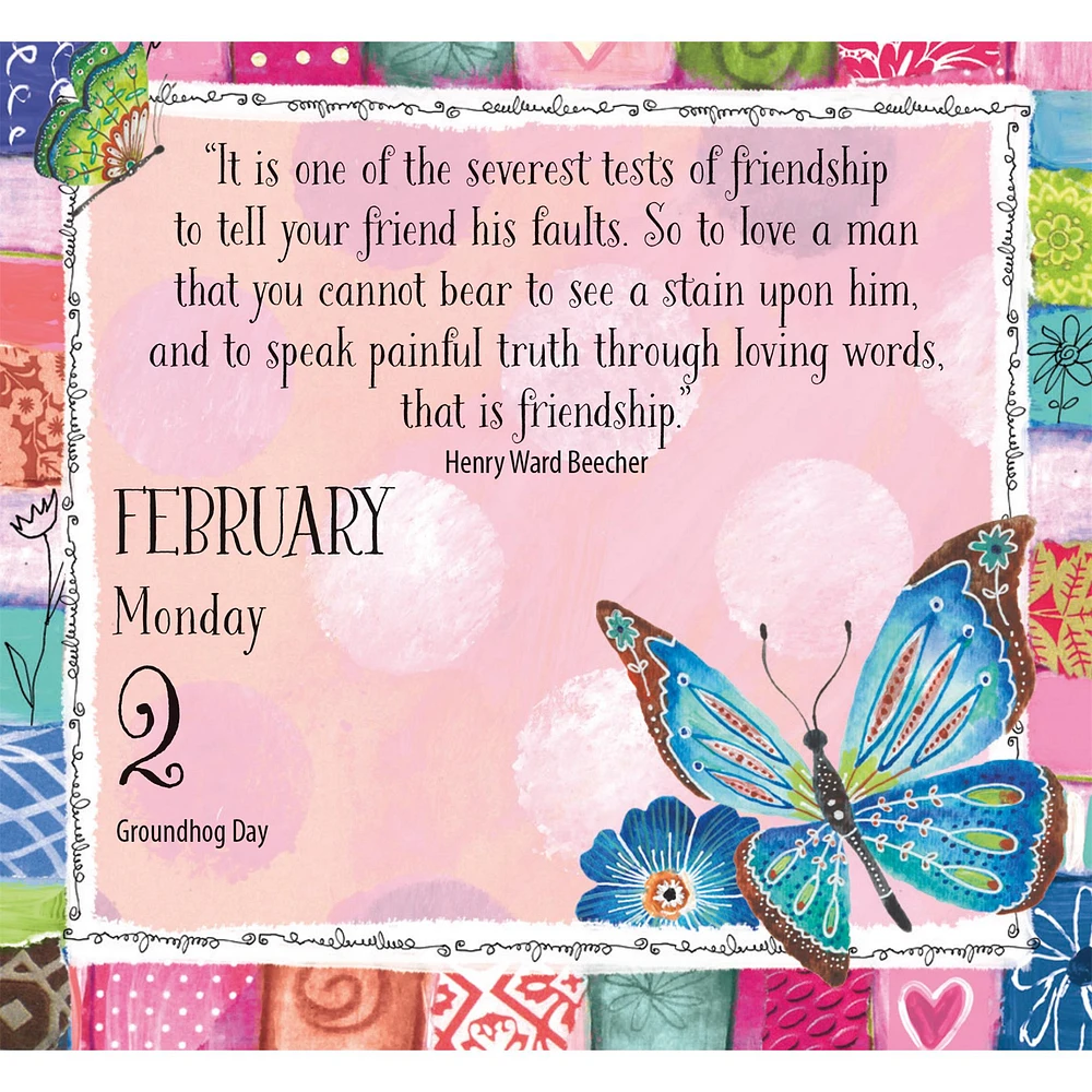 For A Dear Friend 2026 Small Box Calendar