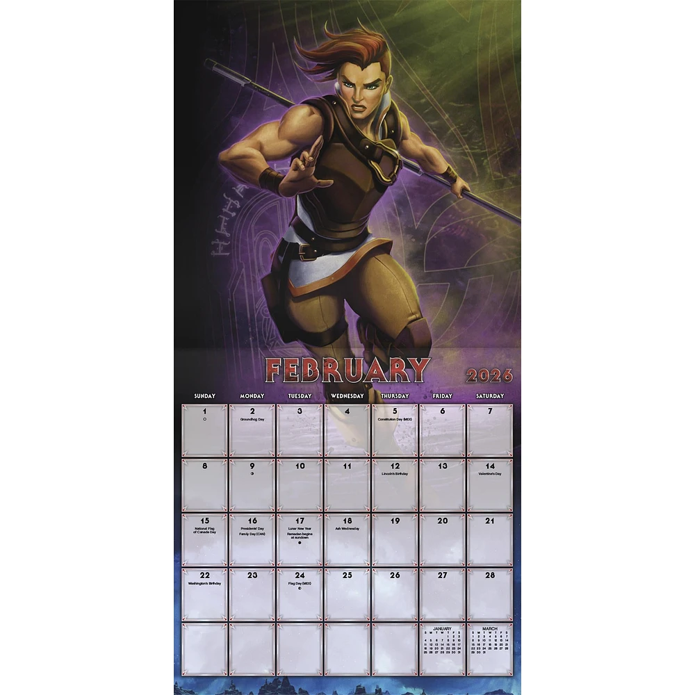 Masters Of The Universe 2026 Wall Calendar - Online Exclusive