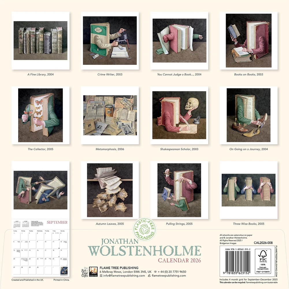Jonathan Wolstenholme 2026 Wall Calendar - Online Exclusive