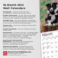 Border Collie Puppies 2026 Mini Calendar