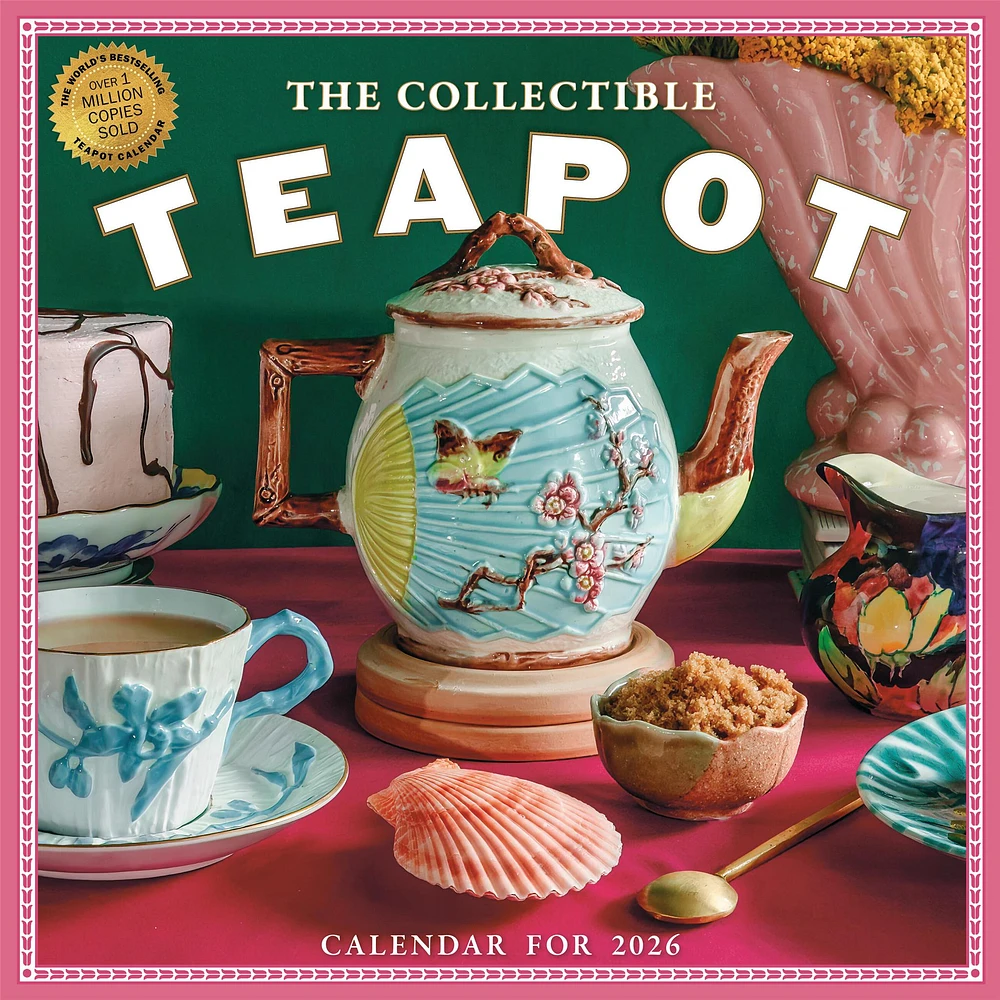 Collectible Teapot 2026 Wall Calendar