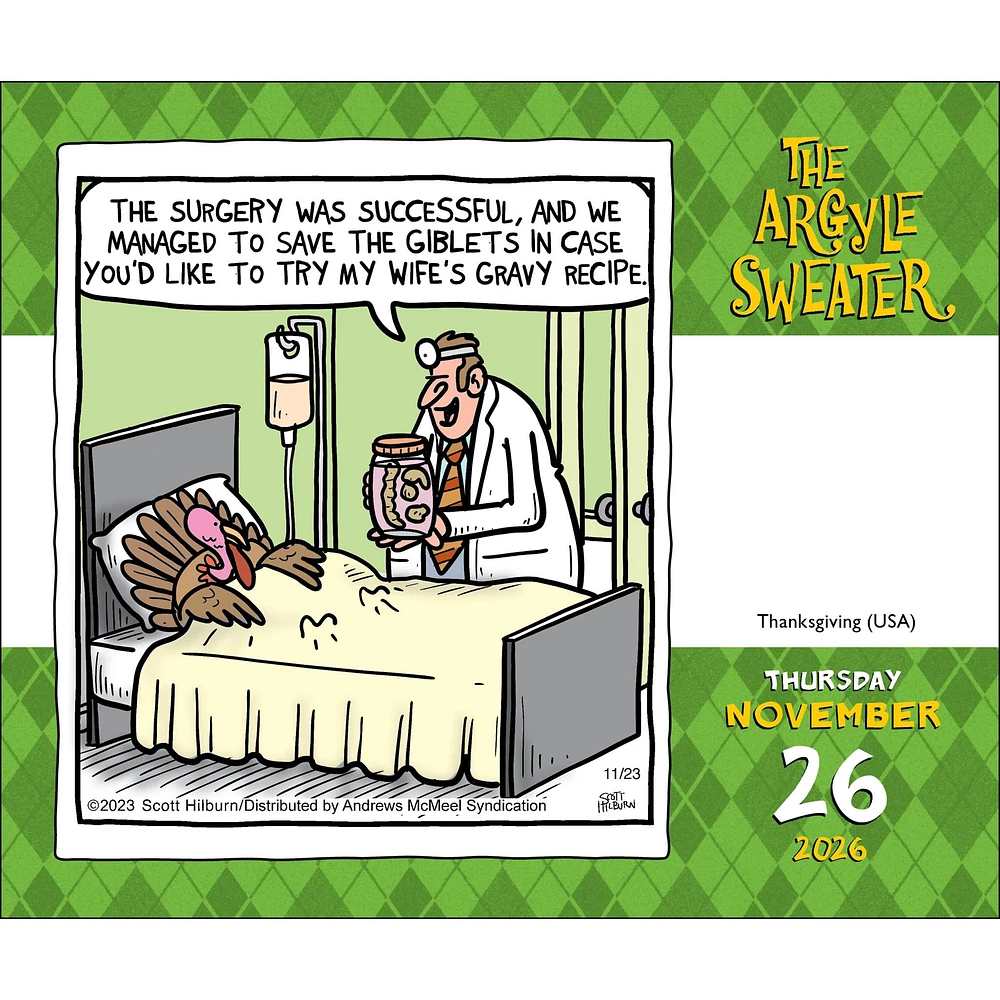 Argyle Sweater 2026 Box Calendar