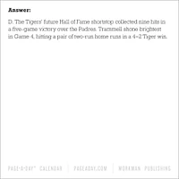 Year Of Baseball Trivia 2026 Box Calendar
