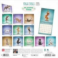 Yoga Dogs Wall 2025 Calendar