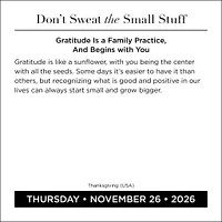 Don't Sweat The Small Stuff 2026 Box Calendar