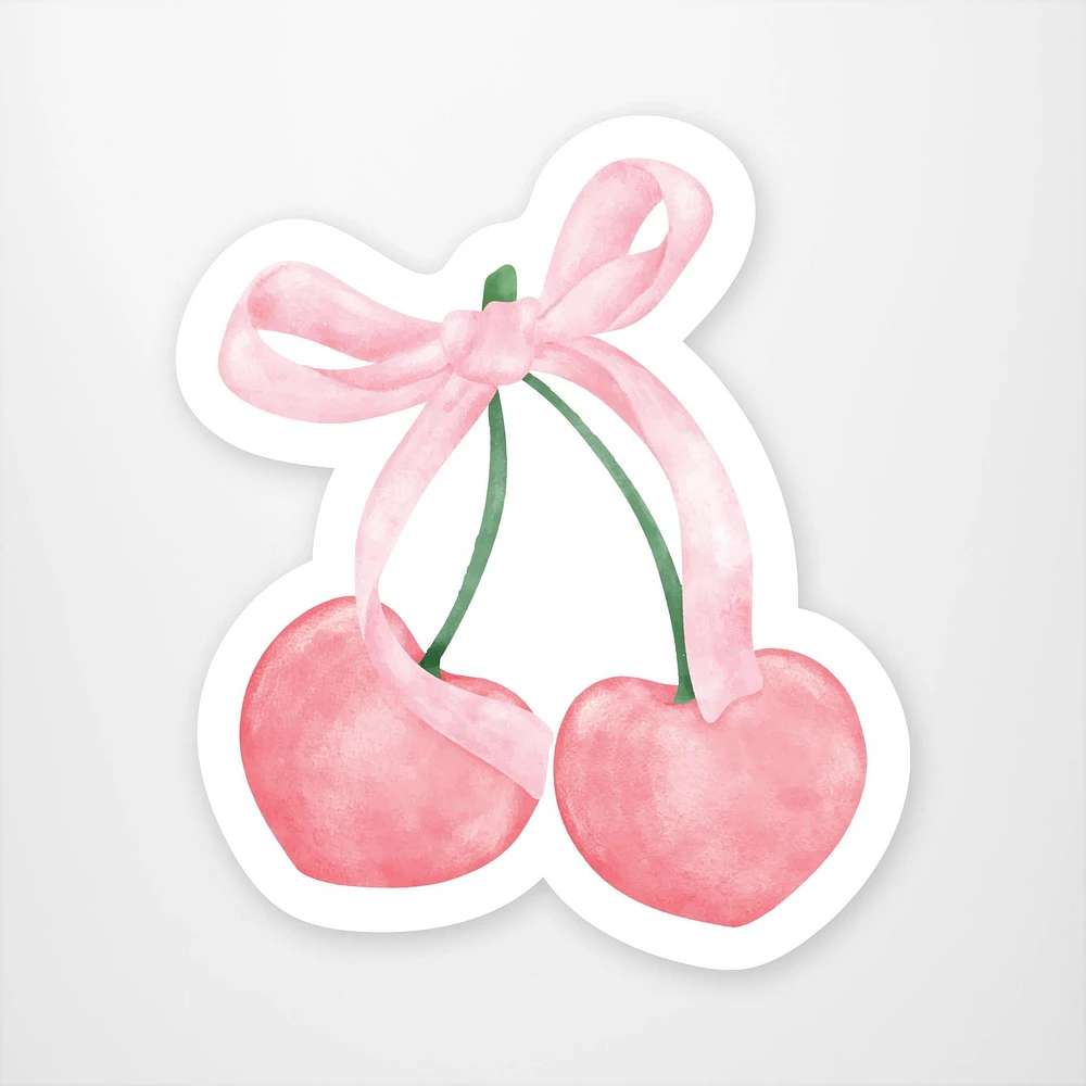 Coquette Cherry Vinyl Sticker