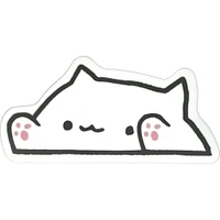 Bongo Cat Meme Vinyl Sticker