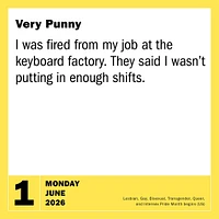 Bad Jokes And Punderful Puns 2026 Box Calendar