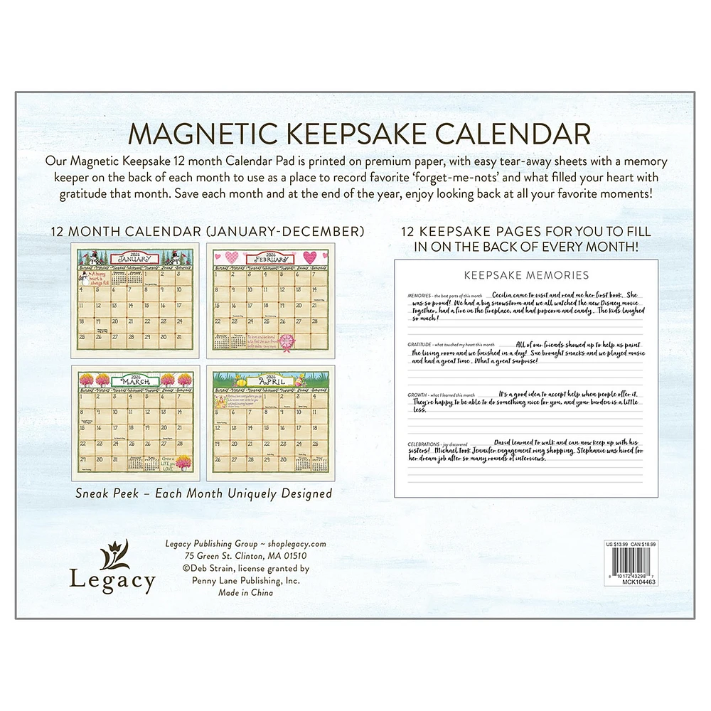 Coming Home 2026 Special Edition Mini Magnetic Keepsake Calendar