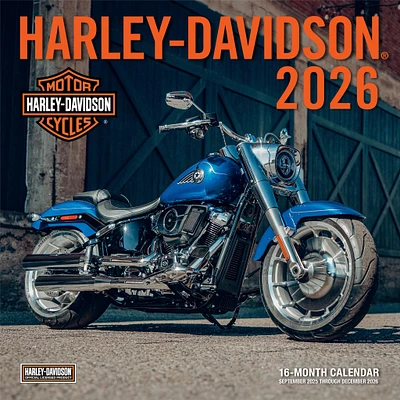 Harley Davidson Wall   2026 Calendar