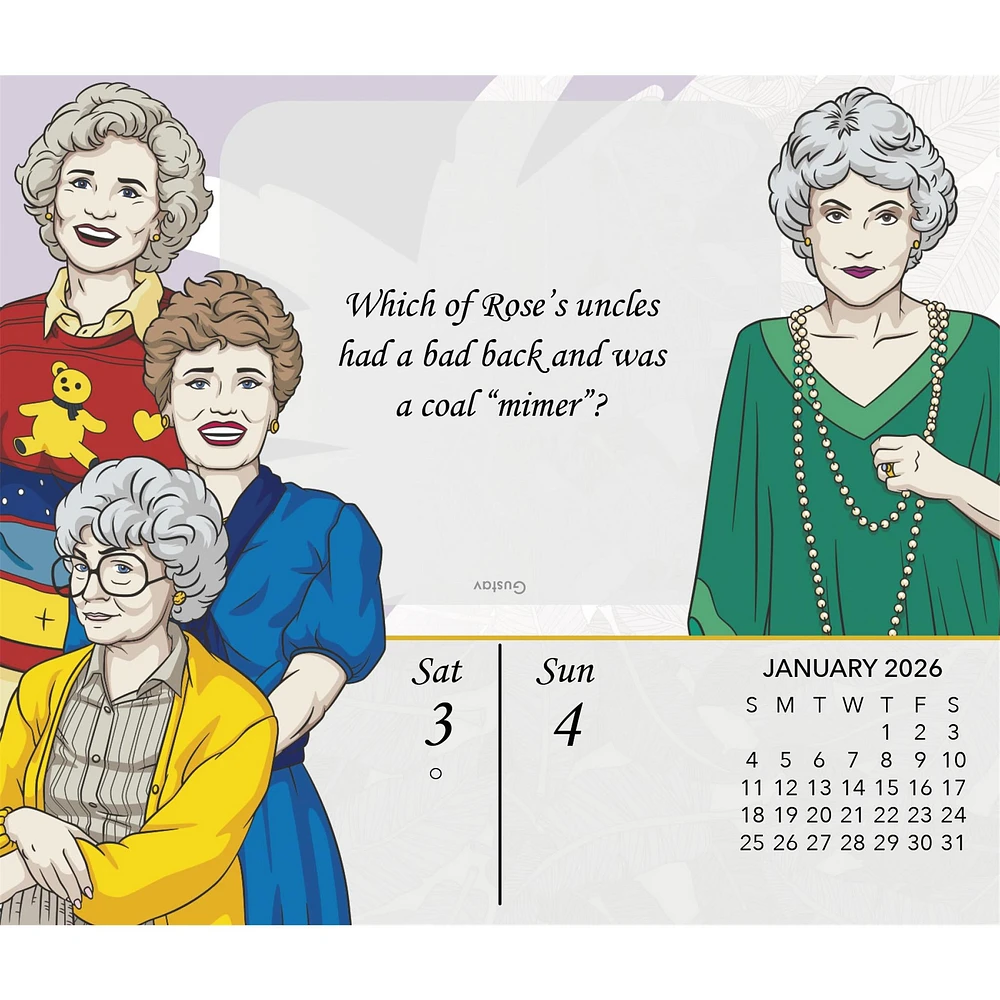 Golden Girls 2026 Box Calendar