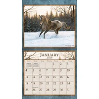 Horses In The Mist 2025-2026 Deluxe Special Edition Wall Calendar with Bonus Months