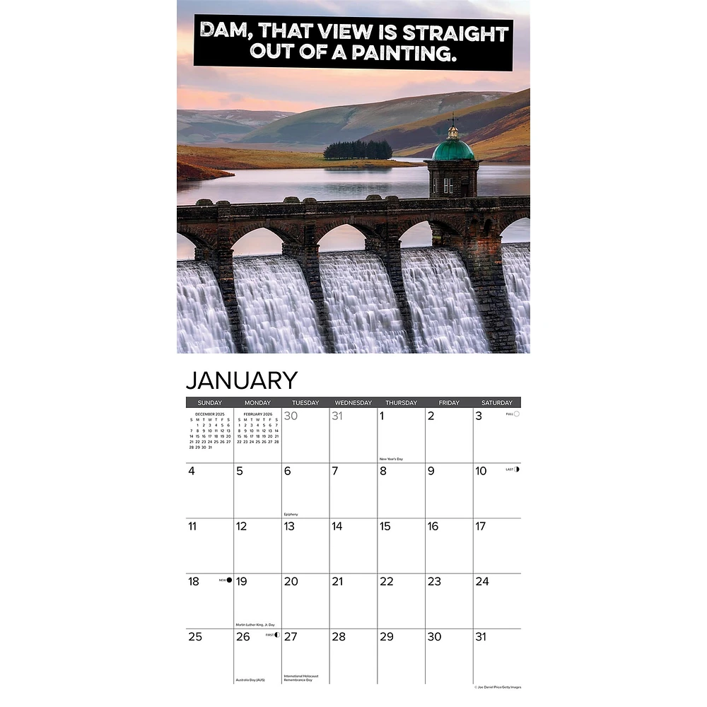 The Best Dam Calendar 2026 Wall Calendar - Online Exclusive