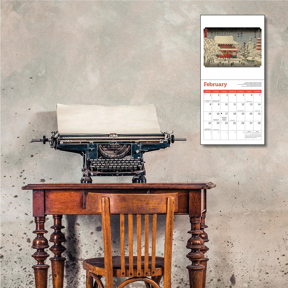MFA Japanese Woodblocks Mini 2026 Calendar
