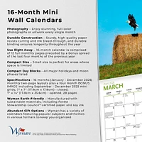 Canadian Geographic Canadian Scenes 2026 Mini Calendar - Online Exclusive