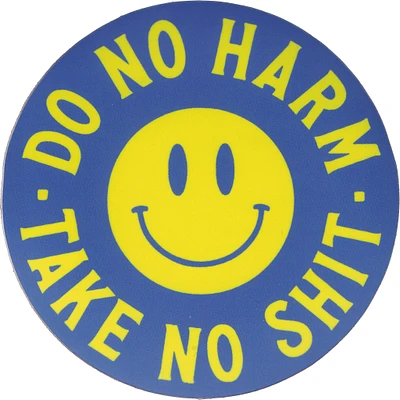 Do No Harm Take No Shit Vinyl Sticker - FINAL SALE