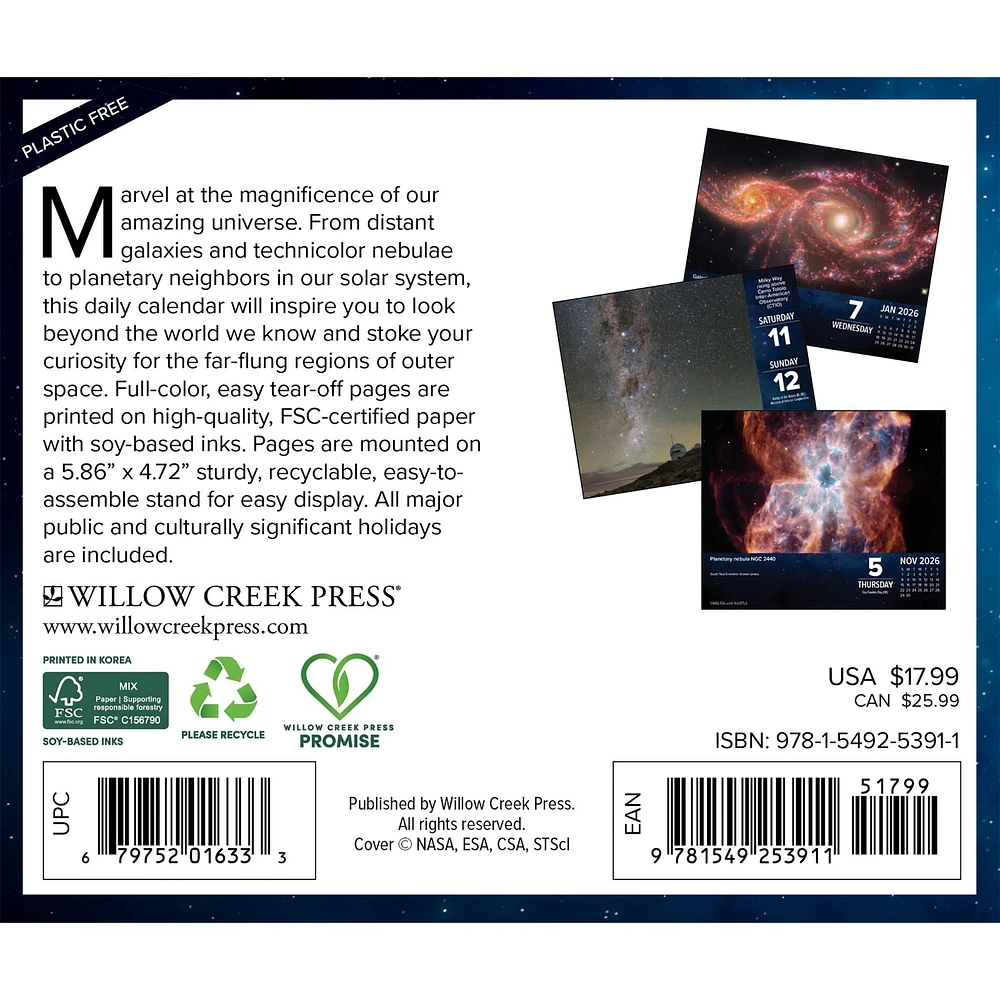 Astronomy 2026 Box Calendar