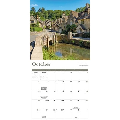 England Wall 2025 Calendar