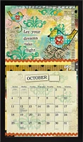 Black Contemporary Wooden Calendar Frame