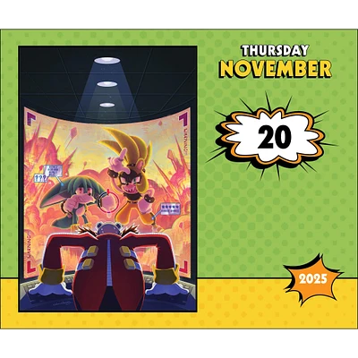 Sonic The Hedgehog Comics Box 2025 Calendar