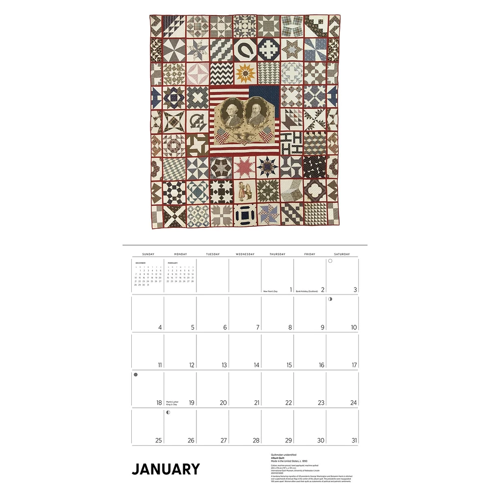 Antique Quilts 2026 Wall Calendar - Online Exclusive