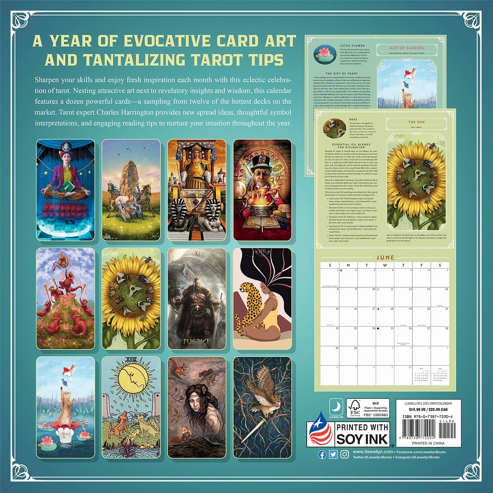 Tarot Wall 2025 Calendar