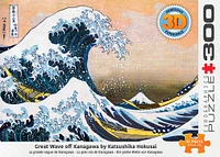 3D Great Wave of Kanagawa by Katsushika Hokusai 300 Piece Puzzle - Online Exclusive