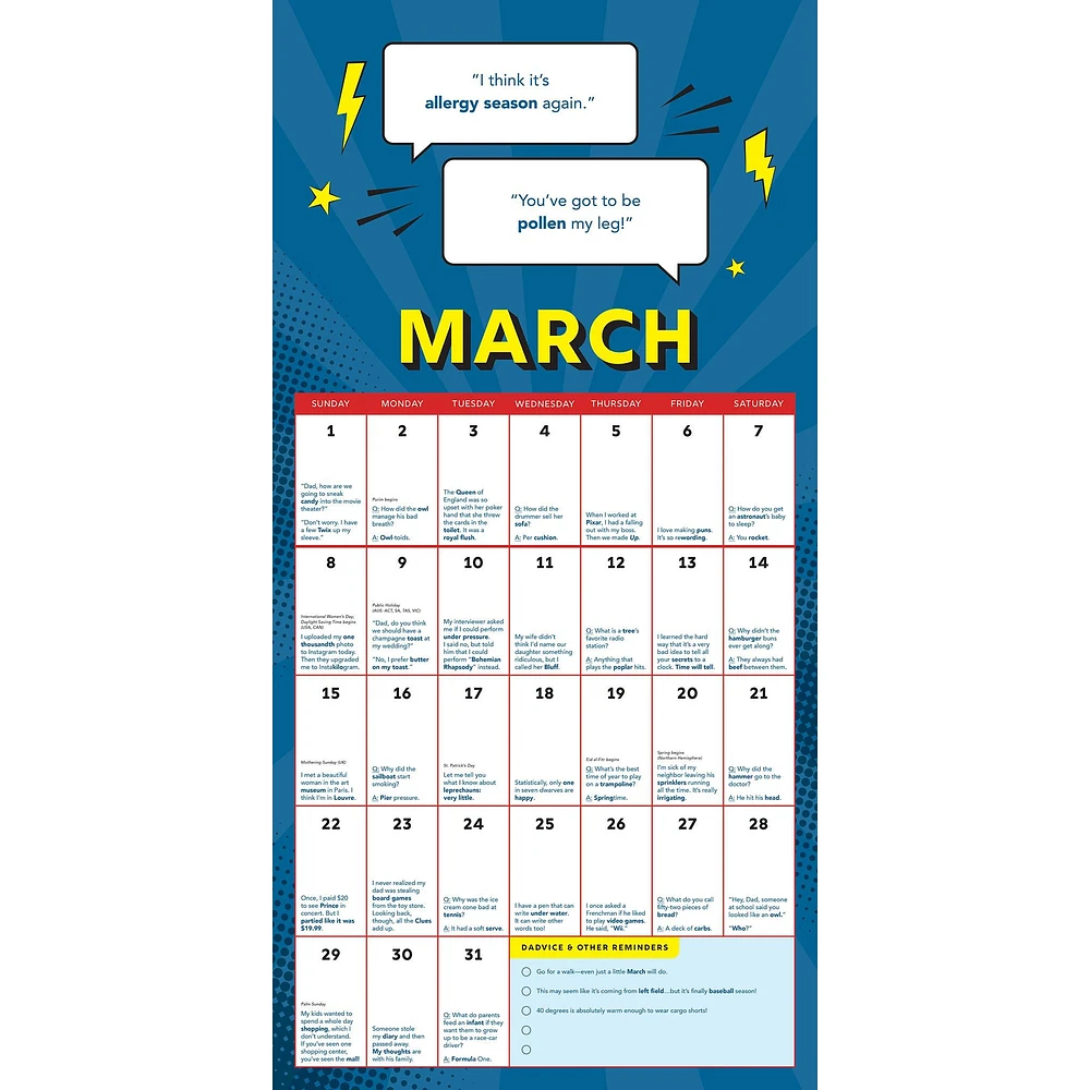 Dad Jokes 2026 Wall Calendar - Online Exclusive