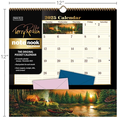 Terry Redlin Note Nook Wall 2025 Calendar