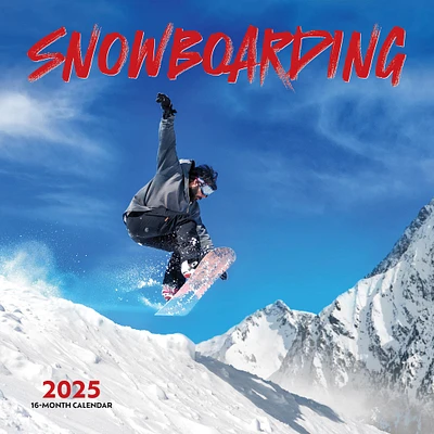 Snowboarding Wall 2025 Calendar