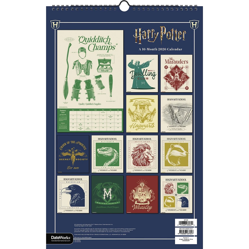 Harry Potter 2026 Poster Calendar