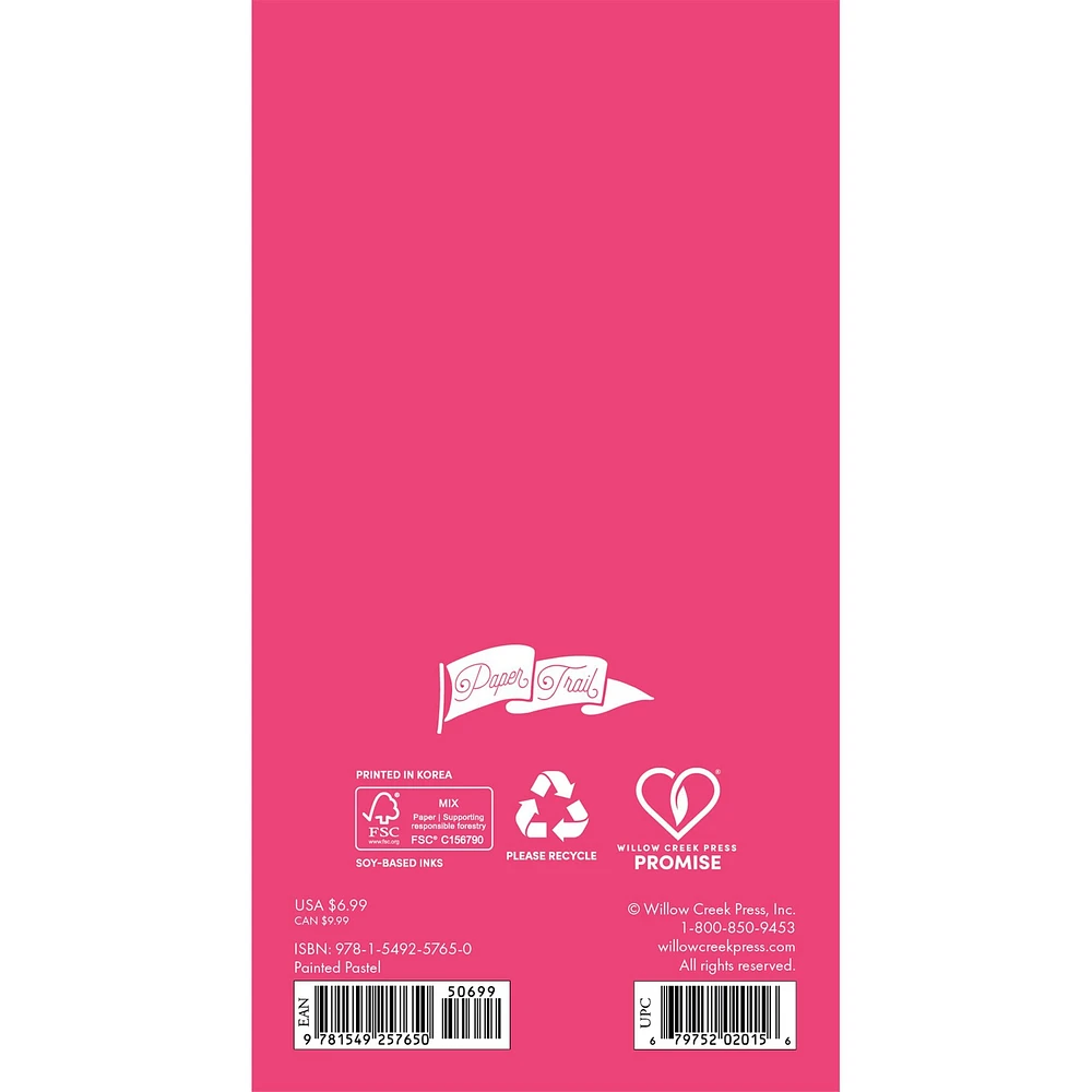Painted Pastel 2026 2 Yr Pocket Planner Calendar