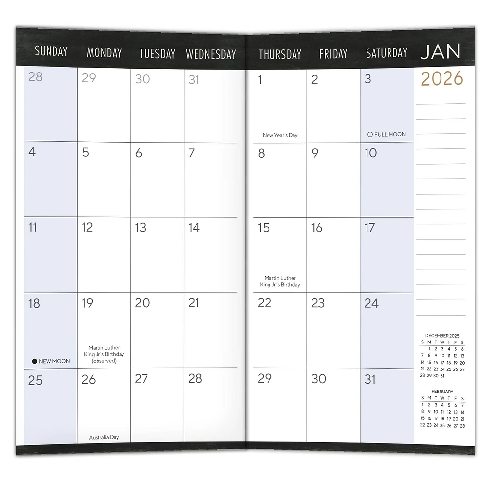 Words To Live By 2026 2 Yr Pocket Planner Calendar