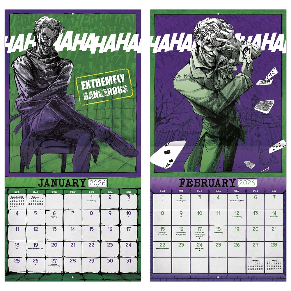 Joker 2026 Wall Calendar