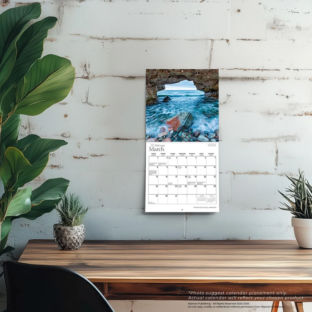 Newfoundland And Labrador 2026 Mini Calendar - Online Exclusive