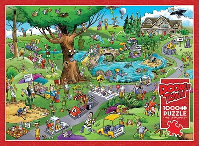 DoodleTown Par for the Course 1000 Piece Puzzle - Online Exclusive