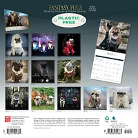 Fantasy Pugs 2026 Wall Calendar