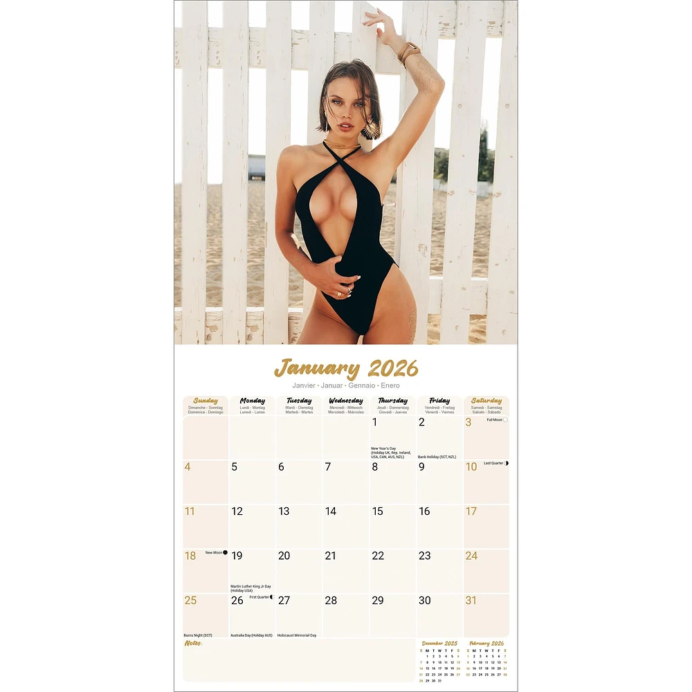 Girls 2026 Wall Calendar