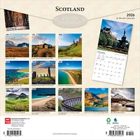 Scotland 2026 Wall Calendar