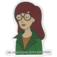 Daria Overcome with Emotion Vinyl Sticker - FINAL SALE