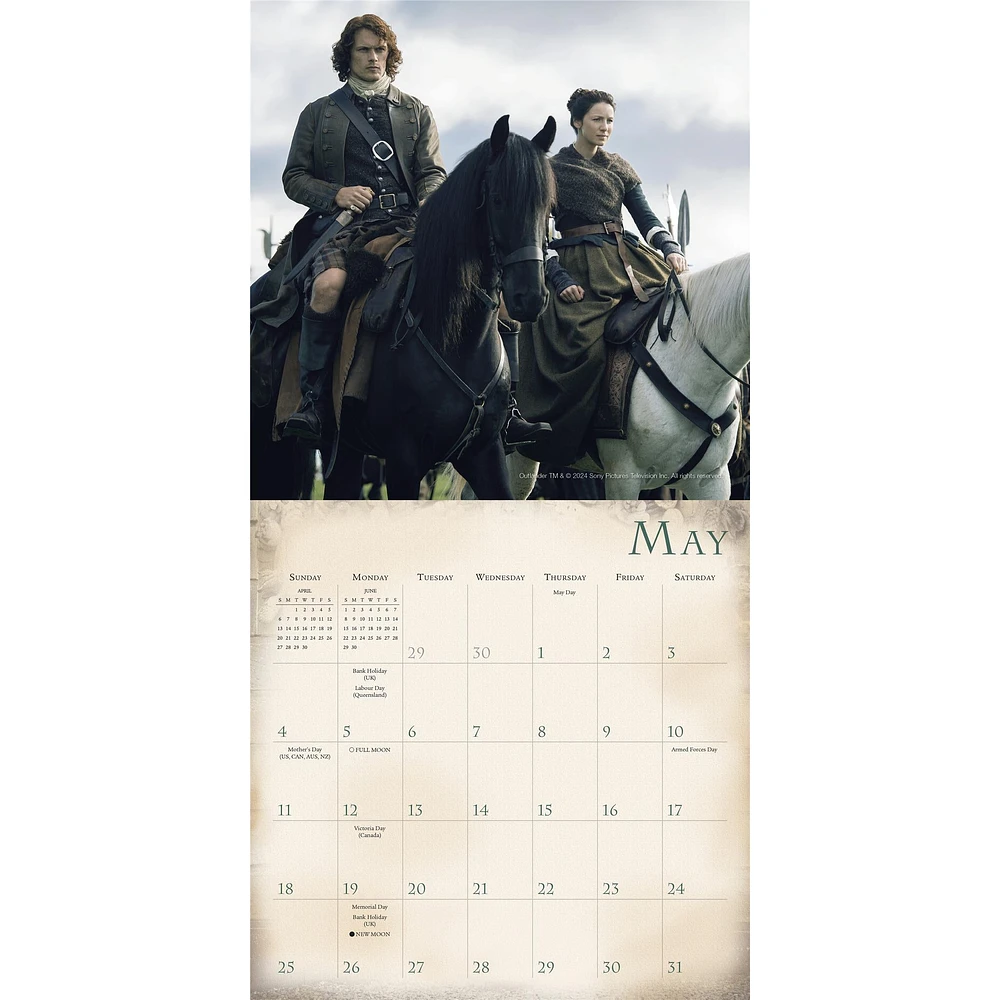 Outlander Mini 2025 Calendar