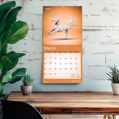 Yoga Dogs 2026 Wall Calendar