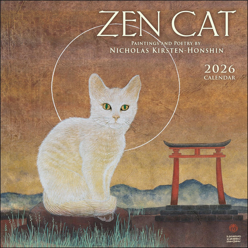 Zen Cat 2026 Wall Calendar - Online Exclusive