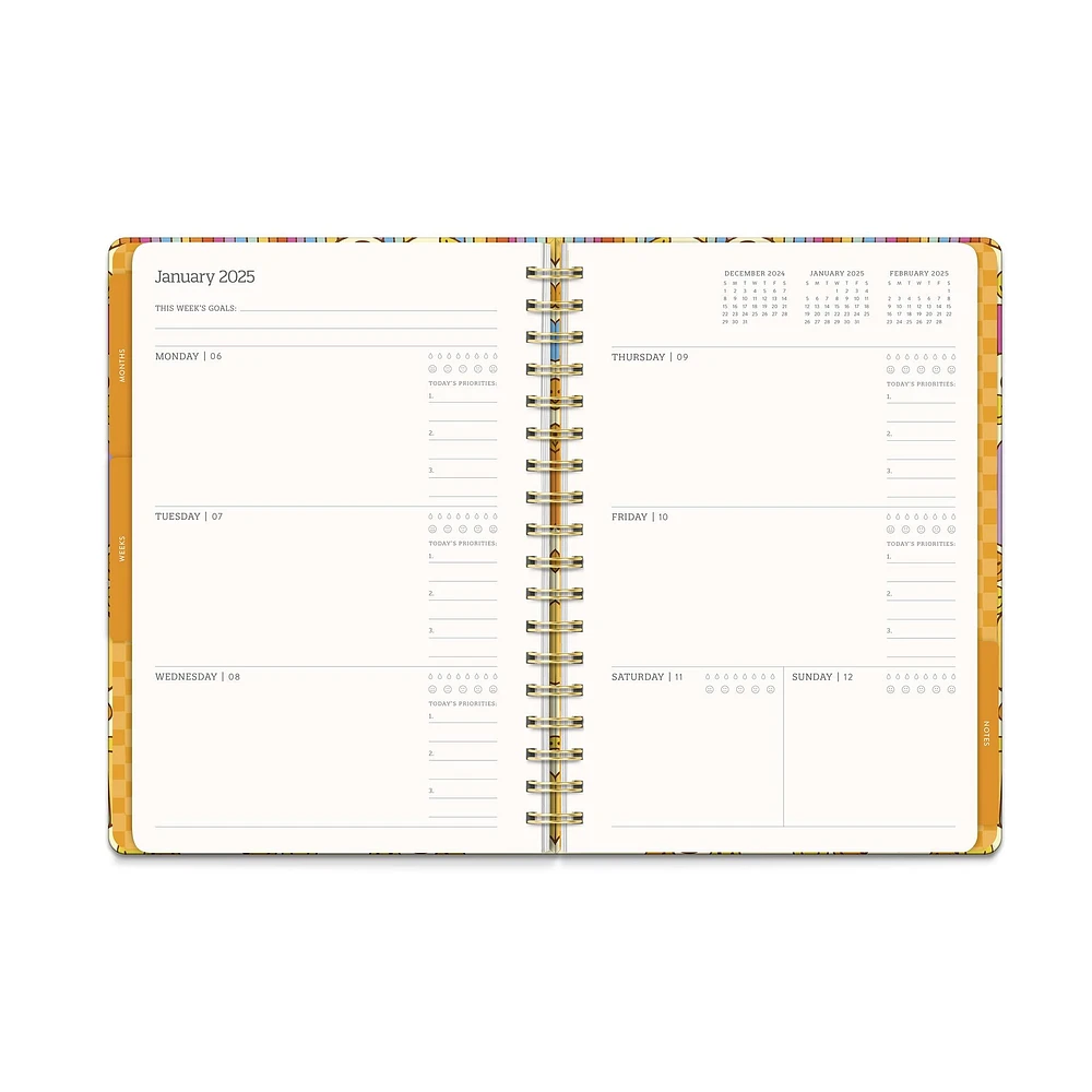 Good Times Tri-Tab Planner 2025 Calendar